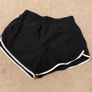 Black athletic shorts